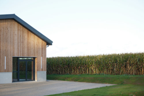 Salle polyvalente, Seine-Maritime, Normandie. Atelier Cosme Architecture. Architecture bois. Vue 4
