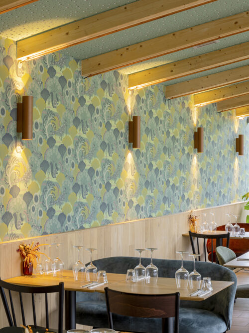 Photo intérieure Le Skali vue de la salle du restaurant
Atelier Cosme Architecture - Crédit photo : Guillaume Guérin